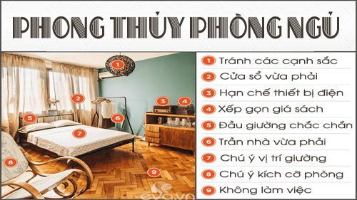 phong thủy phòng ngủ